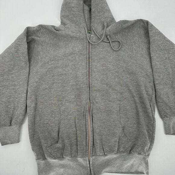 Vintage Drop Shoulder Ozark Double Face Hoodie 1980s gray men’s L - Picture 2 of 8